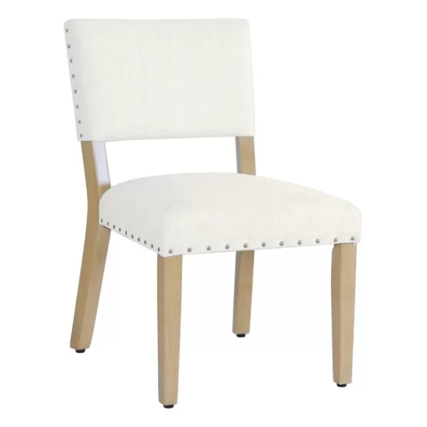 Dining Chairs-Kirkland's Home Woven Upholstered Dining Chairs, Set Of 2 Ivory