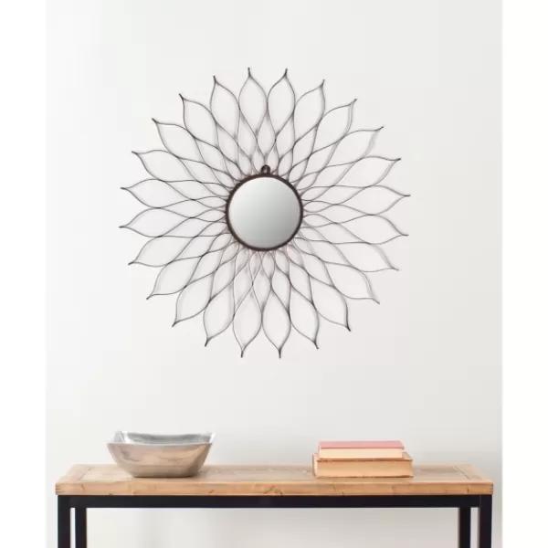 Decorative Mirrors-Kirkland's Home Wrought Iron Flower Petal Wall Mirror